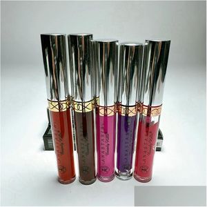 Lipgloss Anastasia Matte vloeibare lippenstift vervaagt niet Schoonheid Geglazuurde vochtinbrengende crème Verjaardagseditie Lippenstiften Make-upkit Drop Delive Dhvhe