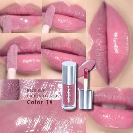 Lip Gloss Beckisue Hoogtepunt tint glitter sexy hydraterende niet-plakkerige langdurige snelle film vloeibare lippenstift lippen pluimliplip