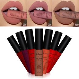 Lip Gloss Brand 34 kleuren Langdurige rode lippen Matte Lipstick Liquid Tint Cosmetische naakt fluweelmake -up make -up