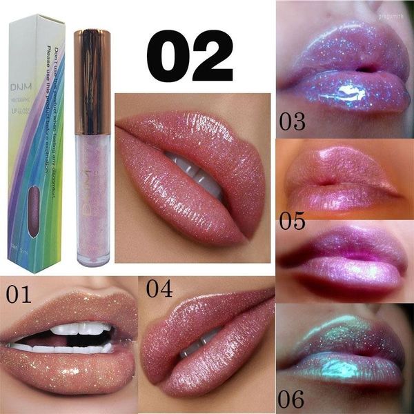 Brillo de labios Flash brillante líquido glaseado 6 colores Color hidratante brillo polarizado brillo duradero impermeable maquillaje cosmético