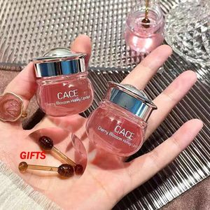 Lipgloss CACE Roze Kers Honing Hydraterend Masker Perzik Natuurlijk Unisex Olie Voedend Vervagen Lijnen Blam Care Cosmetica