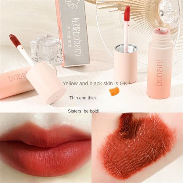 Brillant à lèvres joue double usage velours glaçure rouge à lèvres hydratant imperméable est livré avec un filtre de meulage maquillage