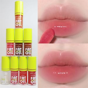 Brillo de labios Clear Crystal Jelly Aceite hidratante No pegajoso Sexy Glaze Moda coreana Lápiz labial líquido Cuidado del maquillaje 231129