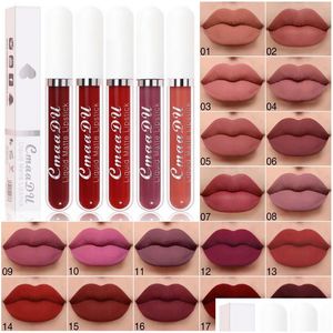 Lip Gloss Cmaadu Lip Gloss Lipgloss Lips Glosses Matte Liquid Lipstick 18 Colors Waterproof Natural Long-Lasting Veetines Labiales Mak Dh98I