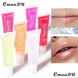 Brillant à lèvres Cmaadu Soft Lip Gloss Tube Lipgloss Hydratant Lèvres Baume Base Pure Transparent Glosses 6 Couleurs Hydratant Naturel Nutritiou Dhlkg