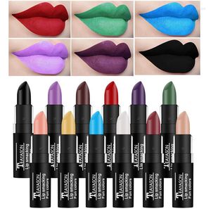 Lip Gloss kleurrijk langdurig naakt Dark Red Black Lipkit Pigment Waterdichte Halloween Makeup Sexy Lipstick Matte Make -up