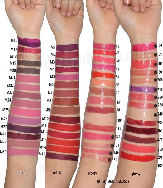 Blein à lèvres Cosmetics Matte Liquid Lipstick Sinomage clair Étiquette privée Couleur Couleur sans tasse Stick Long Lastion CHOOS personnalisé 4446042