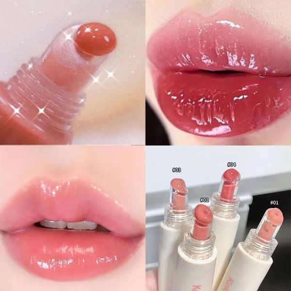 Brillo de labios Crystal Jelly Glaze, larga duración, hidratante, resistente al agua, brillante, espejo líquido, lápiz labial, maquillaje para el cuidado de los labios