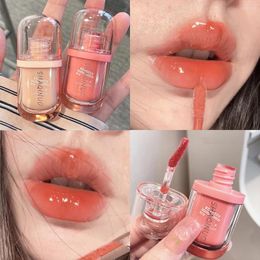 Lip Gloss Crystal Jelly Lipstick vloeistof Moisturerende spiegel Water Clear Light Glaze Tint Nit-Stick Cup Makeup Beauty