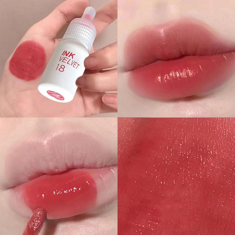 Lipgloss schattige melkfles 6 kleuren matte verven moisturizer anti-stick cup lippenstift waterdichte langdurige tint make-up