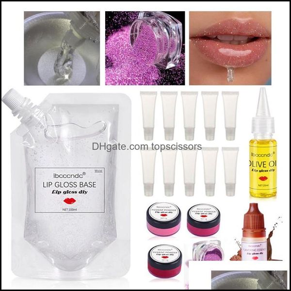 Base de kit de brillant à lèvres brillant à lèvres Gel hydratant gel verl fait à la main