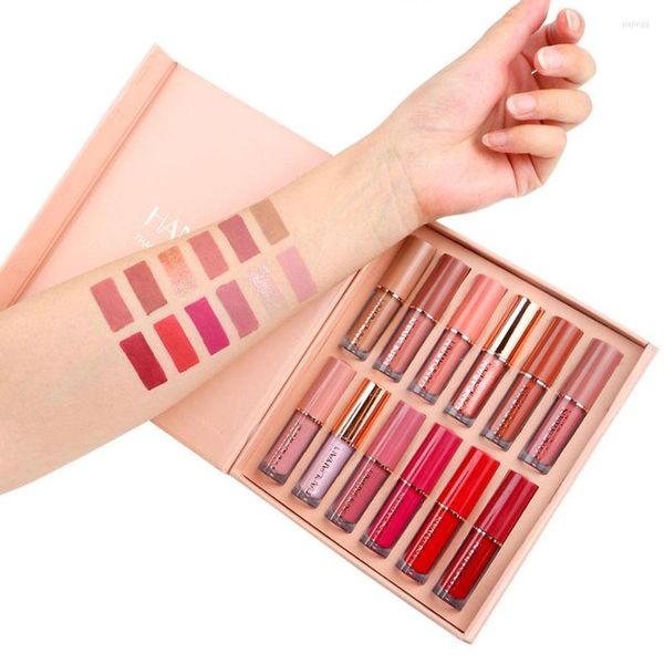 Brillant à lèvres mode femmes mat velours rouge à lèvres ensemble fête usage quotidien charme lèvres maquillage cosmétiques longue durée bâton en gros