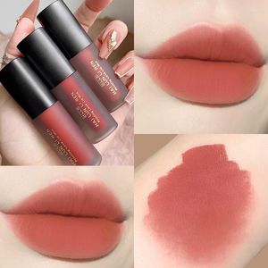 Lip Gloss Frosted Glaze Velvet Matte Mud Nud Sexy Lipstick Nitstick Cup Tint Beauty