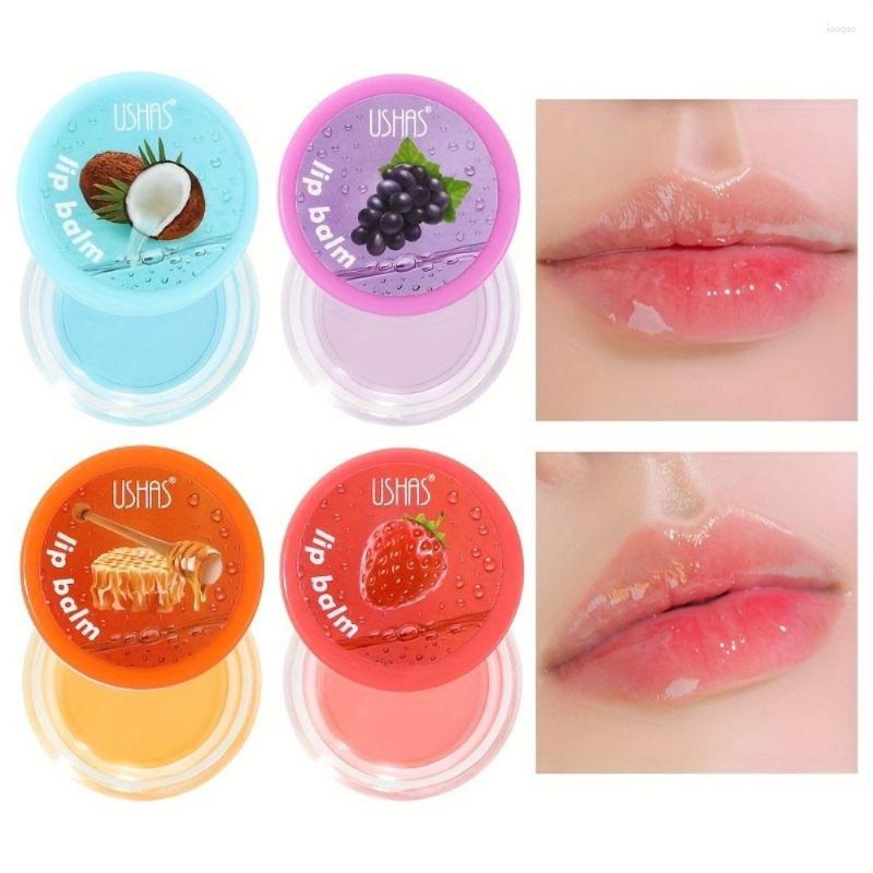 Lipgloss-Maske mit Fruchtgeschmack, feuchtigkeitsspendende Pflege, langanhaltend, lindert stumpfe und trockene Haut