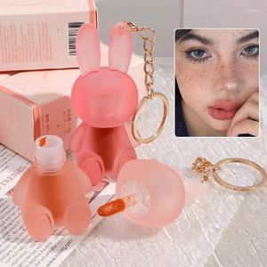 Lipgloss Meisje Cadeau Schattige Beer Sleutelhanger Fluweel Mat Naakt Waterdicht Blijvend Antiaanbaklaag Rood Roze Tint Cosmetica