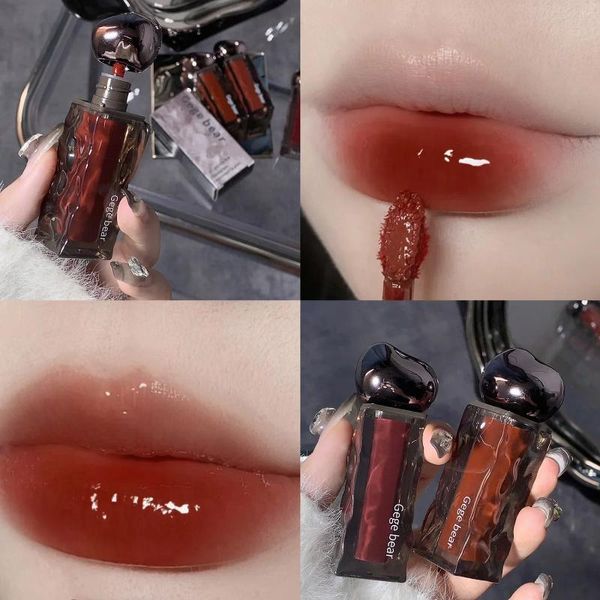 Brillo de labios Glaciar Lava Agua Luz Espejo Labios fruncidos Paridad Lápiz labial Maquillaje Cosmético