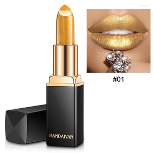 Brillo de labios dorado brillante metálico impermeable mate desnudo lápiz labial pigmento rojo oscuro rosa de larga duración maquillaje brillo de labios para mujer