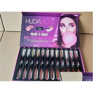 Lip Gloss High Qaity Makeup 12Pcs / Set 24Colors Matte Lips Lustre Liquid Lipstick Natural Long Lasting Waterproof Lipgloss Drop Deli Dhebz