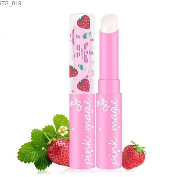 Brillo de labios Ice suave color fresa bálsamo labial calentamiento lápiz labial ligeramente rosa cambio continuo de temperatura protector labial para mujer