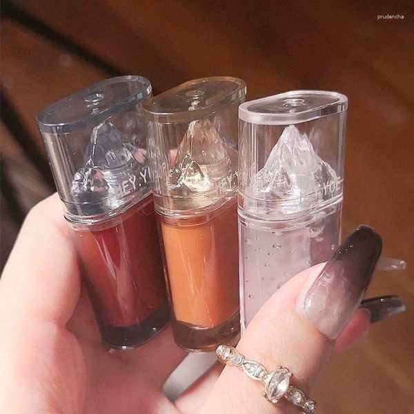 Brillo de labios Iceberg Honey Oil Crystal Jelly Mirror Glaze Hidratante Cristal transparente Maquillaje Cosméticos Lápiz labial líquido mate