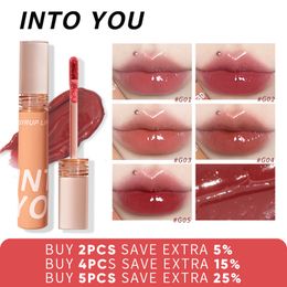 Brillant à lèvres INTO YOU Sirop Glossy Tint The FOOD Series Liquid Lipstick Cosmetics 5 Couleurs Maquillage 230801