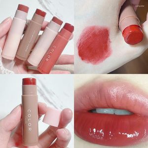 Lipgloss Japanse Lipstick Met Eenvoudig Ontwerp Hydraterende Gekleurde Hydraterende Lipgloss Tint Make-up Verzorging Basis Cosmetica