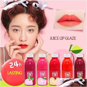 Brillo de labios Jugo Glaseado Sabor de fruta Hidratante Sin lejía Belleza Venta al por mayor DMG195 Entrega de gotas Salud Maquillaje Labios OTXSV