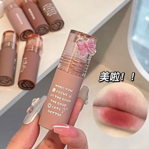 Brillant à lèvres Kawaii arc mat rouge à lèvres maquillage liquide mignon maquillage pour tasse antiadhésive ne se décolore pas étanche