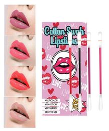 Lip Gloss Lipstick Sigarettenkoffer Katoen Swab Lipsticks Langdurige waterdichte cosmetica voor vrouwen Fashion Makeup R5A82562251