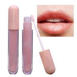 Lip Gloss Liquid Lipstick Jelly Honey Pearlescent met glitter glazen hart voor