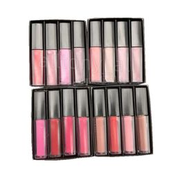Lipgloss Vloeibare Lipstick Kit De Rode Naakt Bruin Roze Editie Mini Vloeibare Matte Lipstick 4 stks/set
