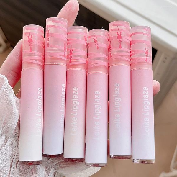 Brillant à lèvres belle rose mat velours boue nude rouge à lèvres teinte rouge glaçure coréen imperméable durable maquillage cosmétiques