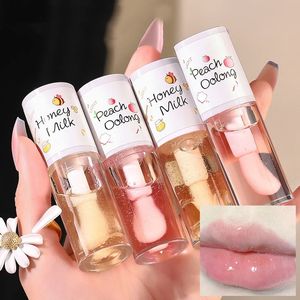 Lipgloss Make Up Koreaanse Schoonheid Cosmetica Inkt Labiale Lippen Moisturizer Jelly Lipstick Heldere Olie Hydraterende Balsem Grote Borstel 231113