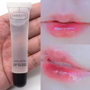 Brillant à lèvres maquillage clair liquide rouge à lèvres Kit nutritif Tube brillant à lèvres lèvres Transparent hydratant protéger hiver L8Y2