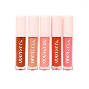 Makeup à lèvres Cosmetics Cosmetics Base de lèvres Labétrie privée Nude Lipstick Vegan Pink Tubes