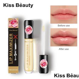 Lip Gloss Makeup Plumper Collageen Zorg Serum Repareren Masker Verminder fijne lijnen Verhoog de elasticiteit Moisturerende lippen PLUM KUS DROP D DHA7E