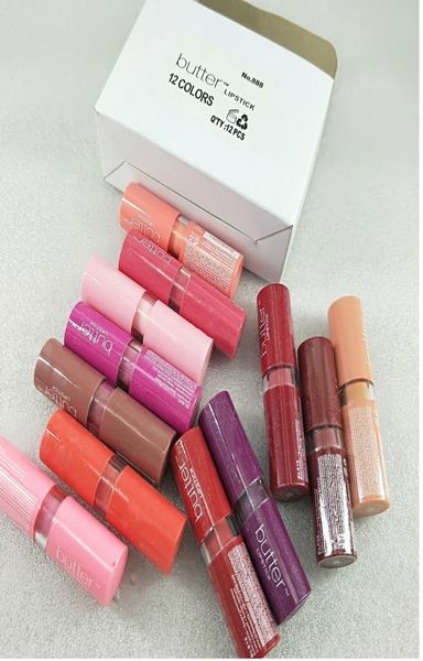 Lip brillant à lèvres Matte Lipstick 24 heures de longueur Sticks durables de marque 12 couleurs Maquillage de marque Pucker pour la crème de vacances8698556