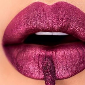 Lip Gloss Matte Metallic Liquid Lipstick 12 Kleuren Waterdichte Glitter Glitter Glanzende glinsterende Tint Party Festival Lippen Make -up