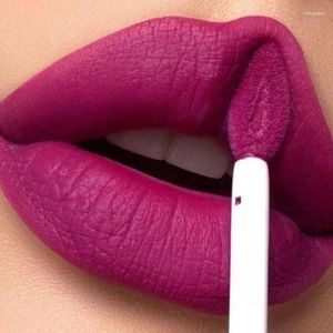 Lipgloss Mat Fluweel Vloeibare Lipstick Waterdicht Langdurig Non-stick Cup Naakt Rood Bruin Lint Tube Make-up Cosmetische