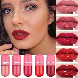 Lip Gloss Mini 5 kleuren Matte waterdichte vloeibare lippenstiften Tint Langdurige anti-aanbak cup glazuur make-up cosmetica