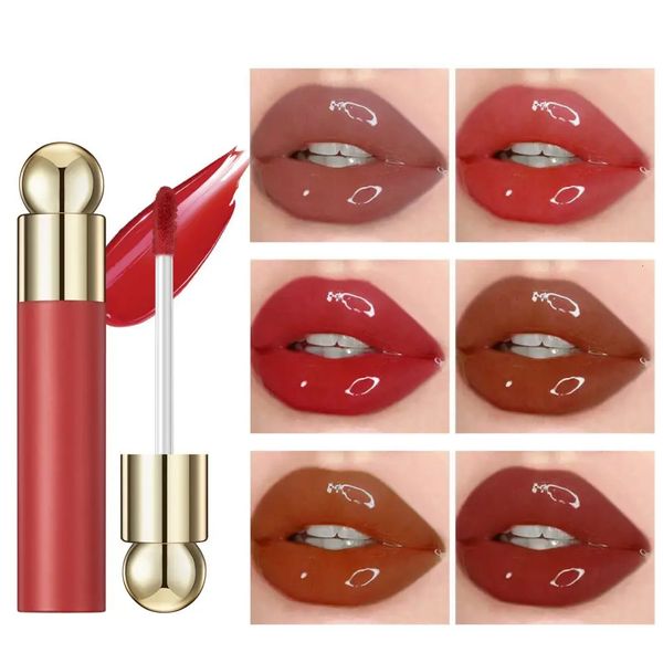 Brillant à lèvres miroir gelée glaçure imperméable longue durée hydratant liquide rouge à lèvres repulpant Lipglos maquillage cosmétique 231129