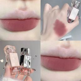 Brillo de labios espejo lápiz labial hidratante Sexy de larga duración brillante tinte maquillaje terciopelo mate cosméticos coreanos