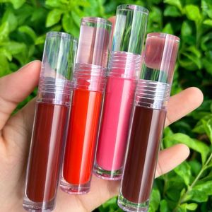 Lipgloss Spiegel Water Glazuur Transparant Naakt Glas Olie Waterdichte vloeibare lippenstift Lipgloss Lippen Cosmetica Private Label