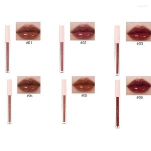 Lip Gloss Mirror Water Lipstick Cosmetisch waterdichte glazuur Nitaanvals Cup Smudge Proof Langdurige make-up voor vrouwen