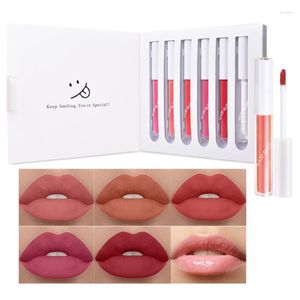 Lip Gloss Antiaderente Copo Lipgloss À Prova D 'Água Vermelho Matiz Veludo Matte Batom Umidade Líquido Lábios Maquiagem Esmalte