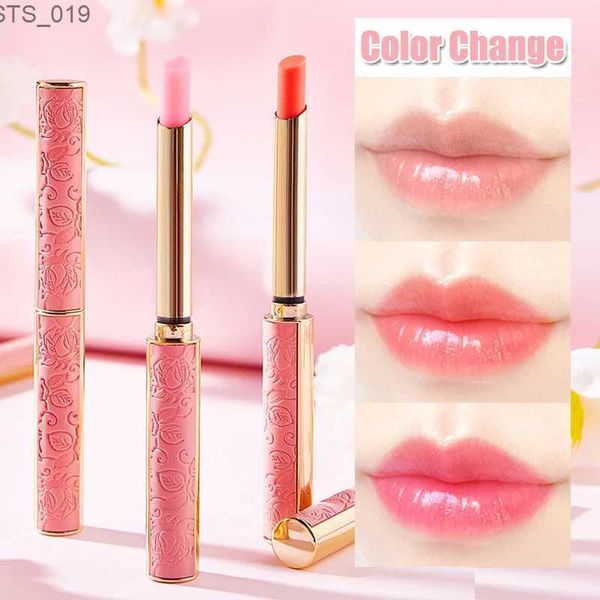 Brillant à lèvres Nude Rose Changement de couleur Rouge à lèvres Longue durée Hydratant Nourrissant Anti-séchage Baume à lèvres Rafraîchissant Non collant Glitter Lipgloss