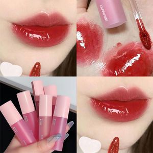 Brillant à lèvres rose givré amour glaçure miroir brillant verre gelée clair étanche hydratant teinte coréen maquillage cosmétiques