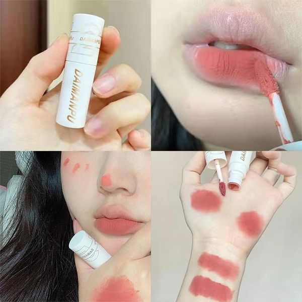 Brillant à lèvres poudre brouillard moelleux rouge à lèvres boue étanche hydratant antiadhésif tasse Air glaçure givré durable maquillage cosmétique