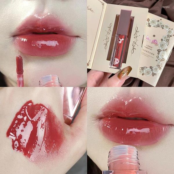 Lip Gloss Princess Wedding Carriage Collection - Pintalabios Water Glaze Student Domestic Cosmetic Lips