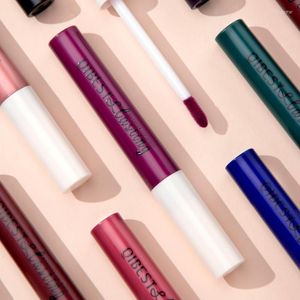 Brillant à lèvres Qi ne colle pas à la tasse Glaze Matte Fog Liquid Makeup Lipstick Fade Beauty